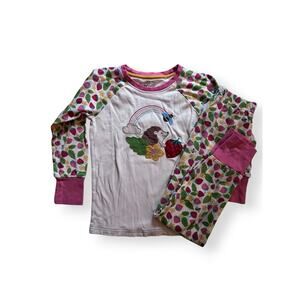 Frugi organic hedgehog strawberry pajamas